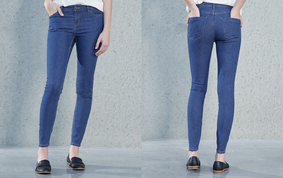 Escolher um bom jeans skinny para mulher